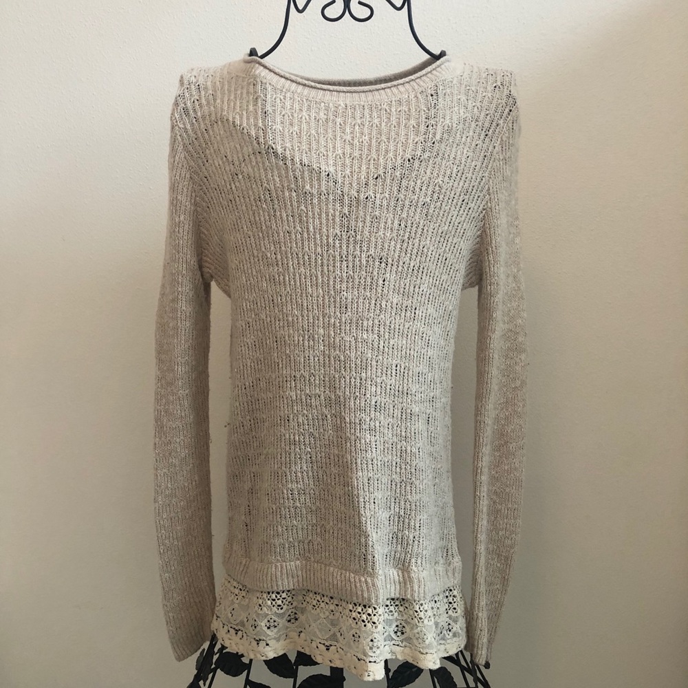 Hollister Lace-trimmed Sweater